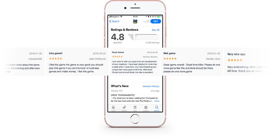 5 Start Reviews On iPhone